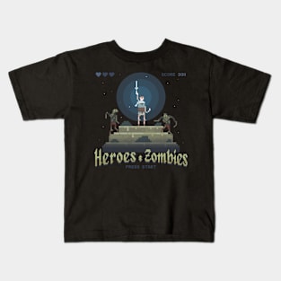 Heroes and Zombies Kids T-Shirt